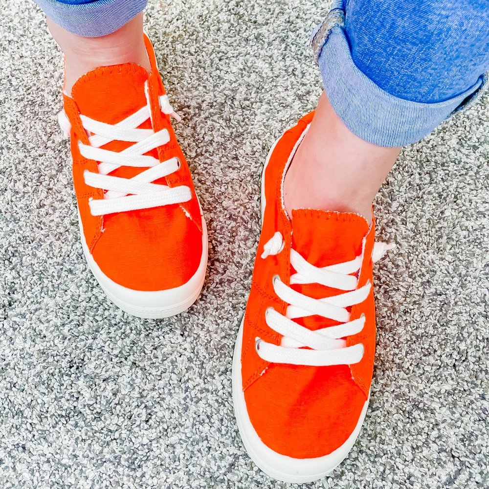 Lace Up Slide On Sneaker